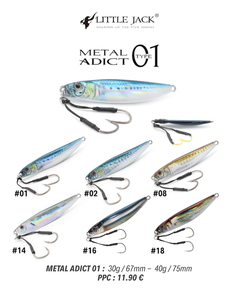 Jig Mer Little Jack Metal Adict 03 - Leurre de la pêche